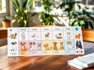 Pet grooming schedule