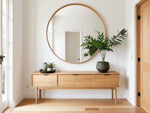 how to create a minimalist entryway