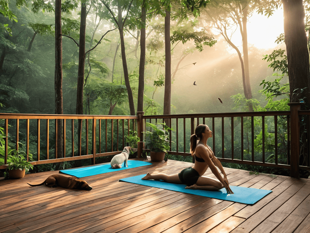 Embracing a Harmonious Fitness Lifestyle outdoors