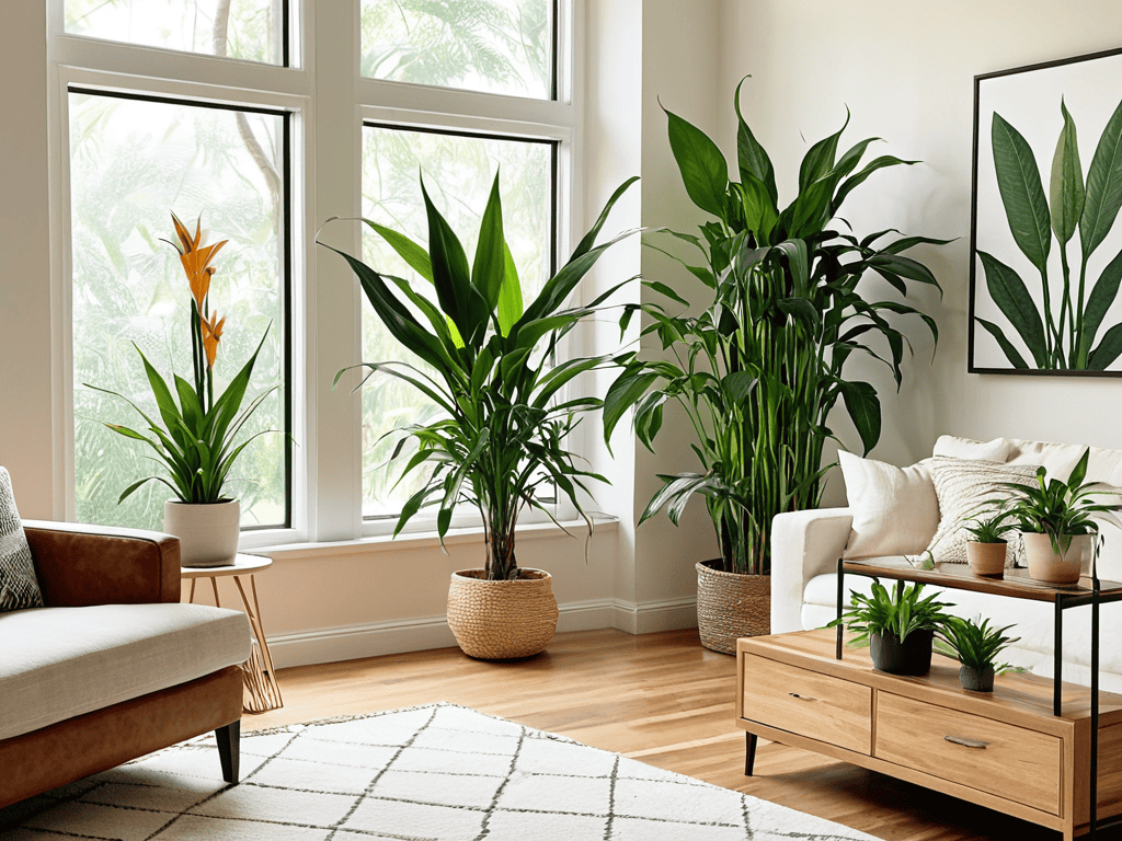 Indoor plants in a healthier home