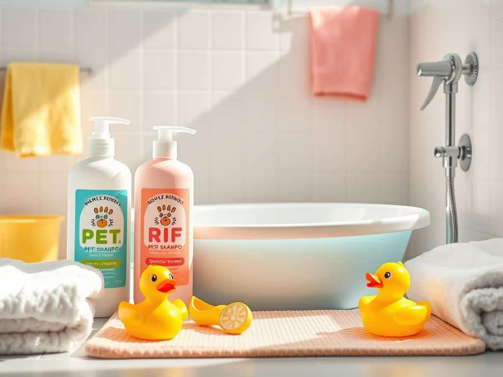 Essential products for stress-free pet bathing