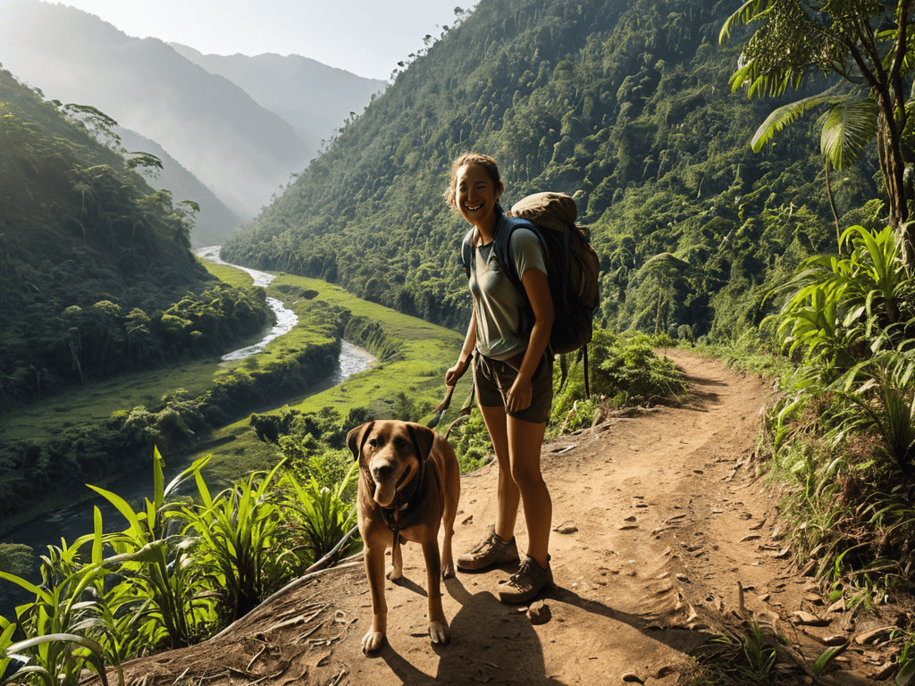 Darien Gap with furry friend