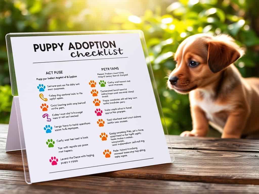 puppy adoption checklist