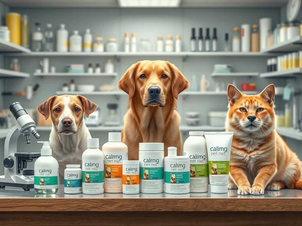 Scientific studies on calming aids for pets