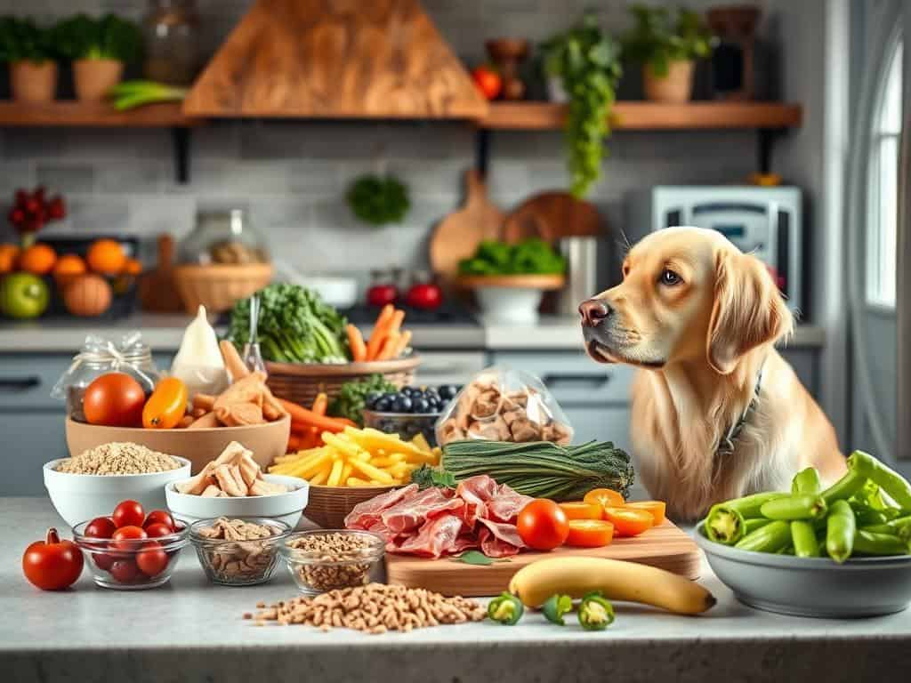 feeding dogs