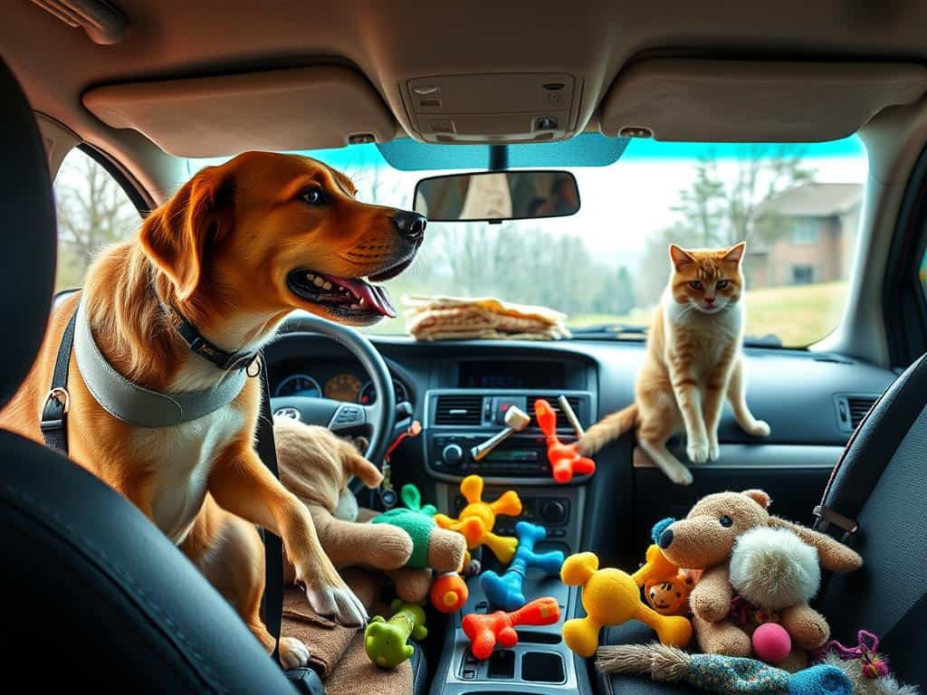 unrestrained pets hazards