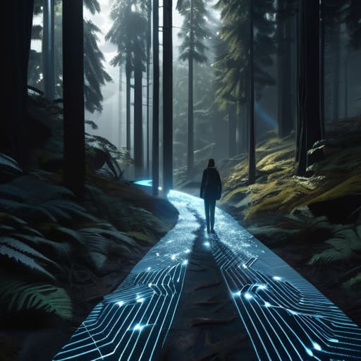 Navigating the Maze via Depth First Search Implementation.